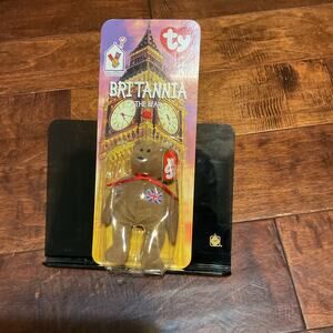 TY Beanie Baby 1997 Britannia the Bear in its Original Packaging